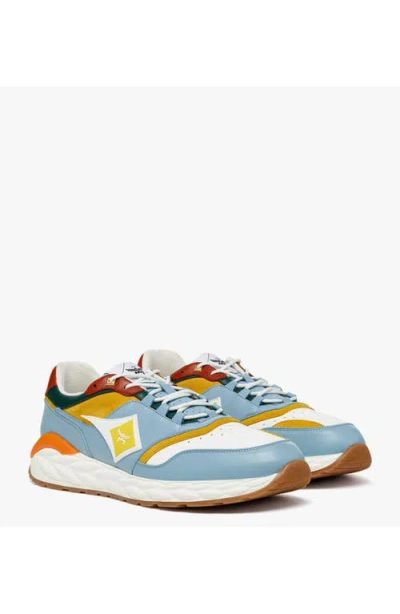 Mcm Skywander Lo Sneakers In Blue Multi