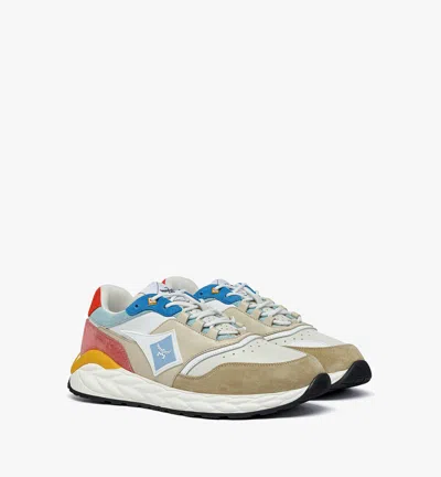 Mcm Skywander Lo Sneakers In Calf Leather In Multi