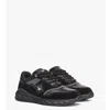 Mcm Skywander Lo Sneakers In Calf Suede And Leather In Black