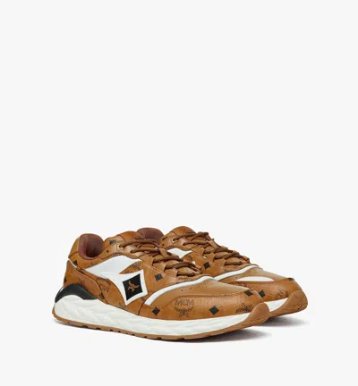 MCM SKYWANDER LO SNEAKERS IN VISETOS