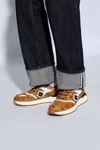 Mcm Skywander Lo Sneakers In Visetos In Brown