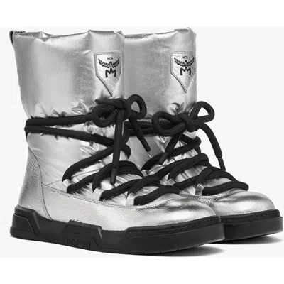 Mcm Skyward Ankle Boots In Silver