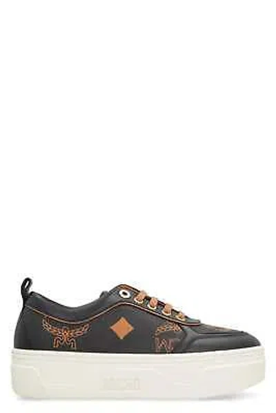 Pre-owned Mcm Skyward Low-top Sneakers In Black