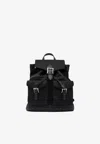 Mcm Small Aren Buckle Backpack In Black
