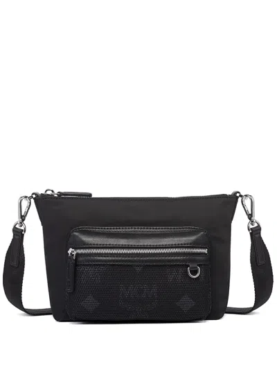Mcm Small Aren Cross Body Bag In Black