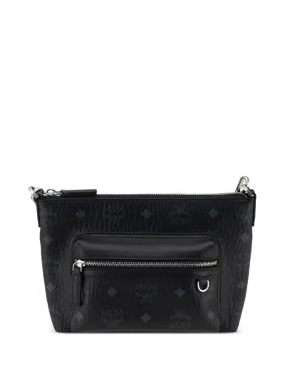 Mcm Small Aren Crossbody Bag In Black