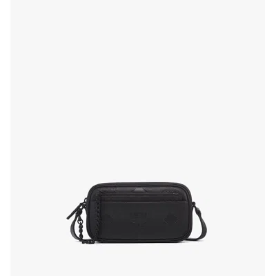 Mcm Small Aren Crossbody W/ Chain Pouch In Maxi Monogram Leather In Multi