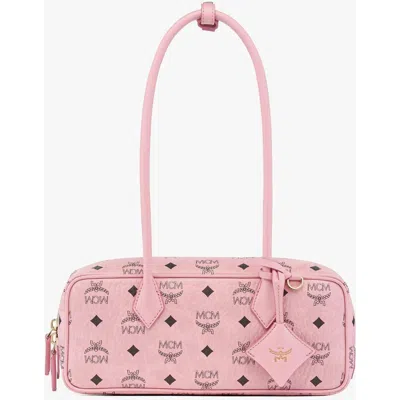 Mcm Small Aren East West Shoulder Bag In Pink