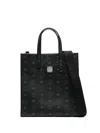 Mcm Small Aren Tote Bag In Black