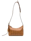 Mcm Aren Visetos Small Handbag In Brown