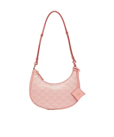 Mcm Himmel Shoulder Bag In Pink