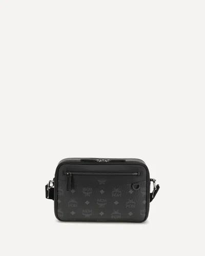 Mcm Small Diamond Crossbody Bag In Black
