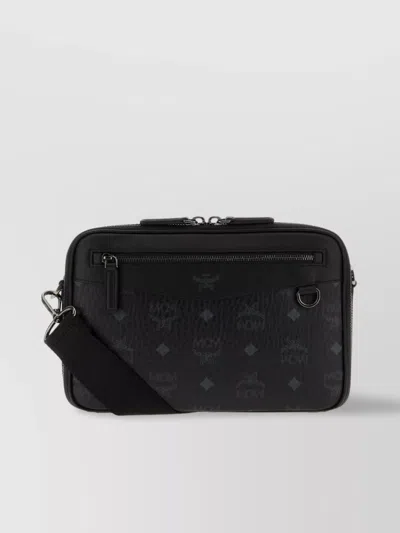 Mcm Small Diamond Crossbody Bag In Printed Canvas