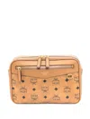 Mcm Small Diamond Visetos-monogram Crossbody Bag In Neutral