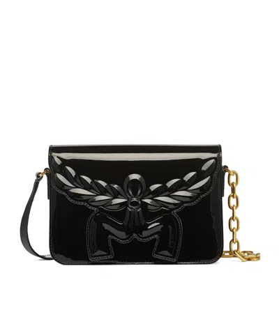 Mcm Small Himmel Laurel Crossbody Bag In Black