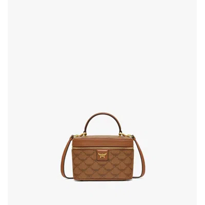 Mcm Small Himmel Vanity Case In Lauretos In Brown