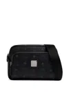 Mcm Small Aren Messenger Bag In Black