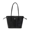 Mcm Small Liz Reversible Tote Bag In Black