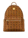 Mcm Medium Stark Backpack In Brown