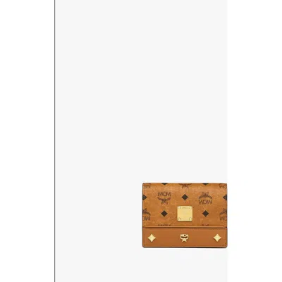 Mcm Small Pina Wallet In Brown