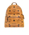Mcm Small Stark Backpack In Brown