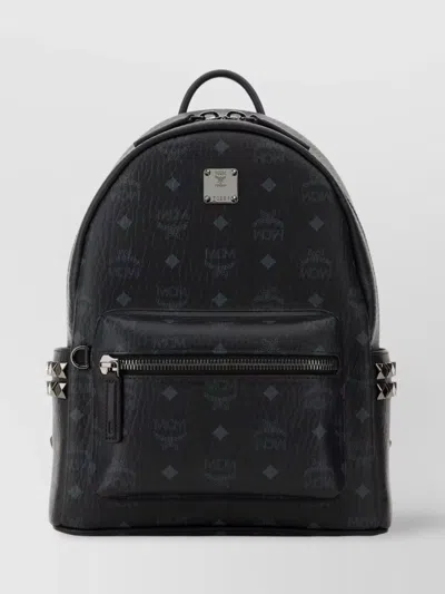 Mcm Small Stark Canvas Backpack Print