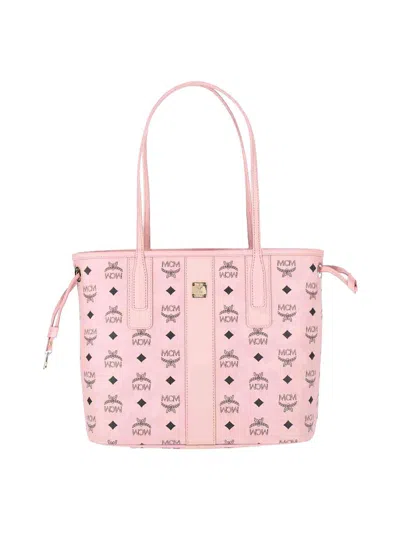 Mcm Small Tote Bag In Neutral