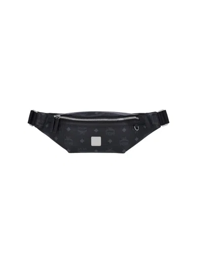 Mcm Small Waist Bag "fursten" In Black
