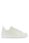 Mcm Men White Leather New Terrain Sneakers In Brown