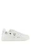 Mcm Terrain Canvas Printed Sneakers In White