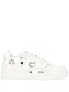 Mcm Terrain Canvas Printed Sneakers In Printed