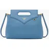 Mcm Soft Diamond Tote In Blue Heaven