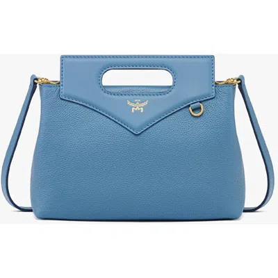 Mcm Soft Diamond Tote In Blue Heaven