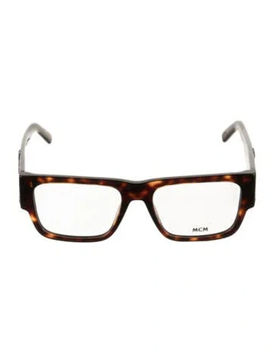 Pre-owned Mcm Square Eyeglasses In Brown