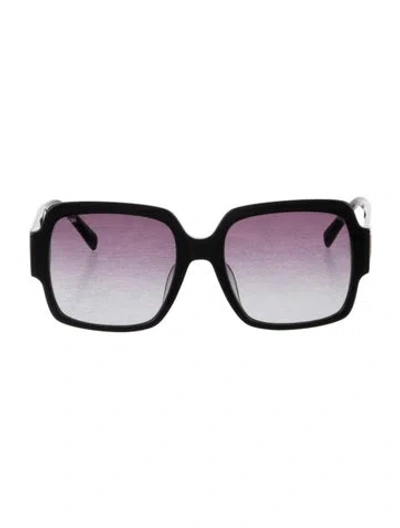 Pre-owned Mcm Square Gradient Sunglasses In Black