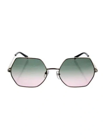 Pre-owned Mcm Square Gradient Sunglasses In Blue