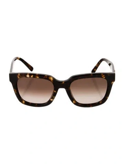 Pre-owned Mcm Square Gradient Sunglasses In Brown