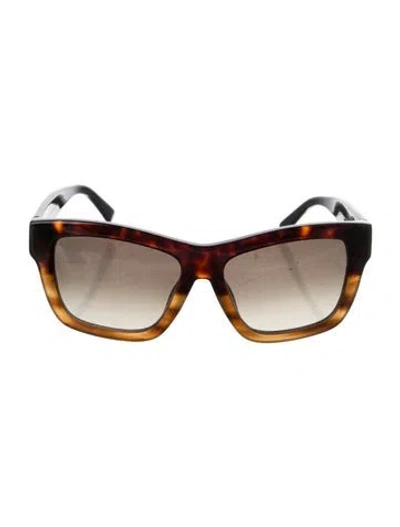 Pre-owned Mcm Square Gradient Sunglasses In Brown