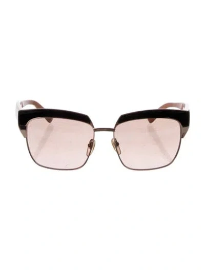 Pre-owned Mcm Square Gradient Sunglasses In Pink