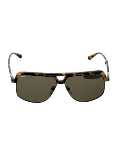 Pre-owned Mcm Square Tinted Sunglasses In Brown
