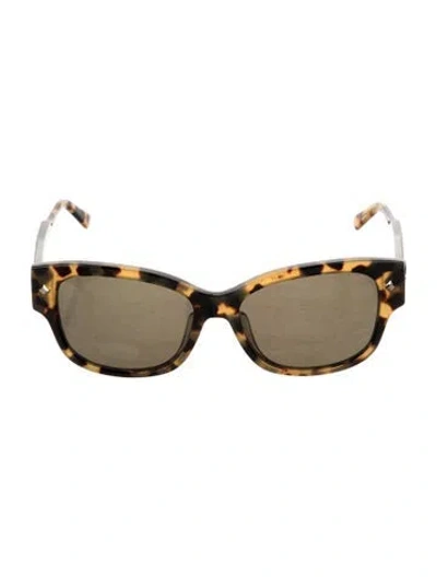 Pre-owned Mcm Square Tinted Sunglasses In Yellow