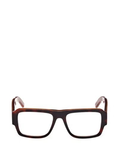 Mcm Square-frame Glasses In Blue