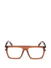 Mcm Square-frame Glasses In Brown