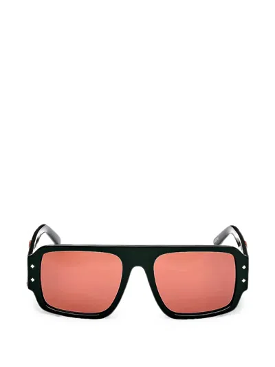 Mcm Square-frame Sunglasses In Black