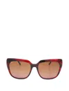 Mcm Square-frame Sunglasses In Red