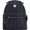 Mcm Stark 32 Visetos Coated Canvas Backpack In Black