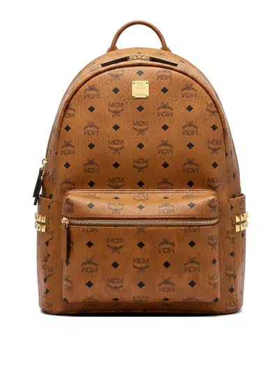Mcm Stark Backpack In Brown