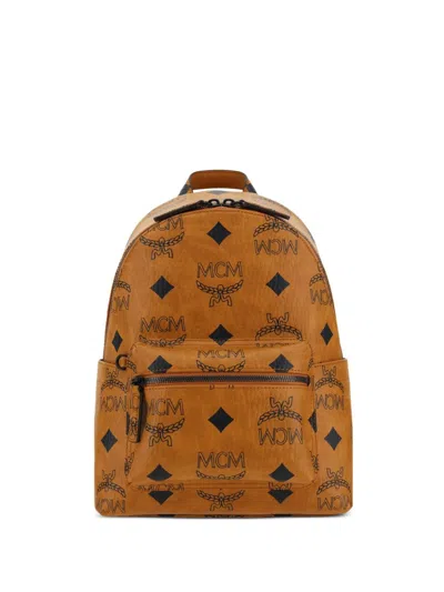 Mcm Stark Backpack In Brown
