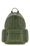 Mcm 'stark' Backpack In Green
