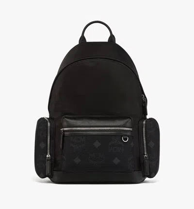 Mcm Stark Backpack In Recycled Nylon In Black